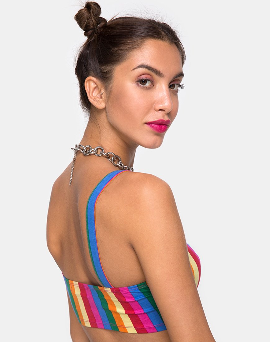 Imagen de Monira Crop Top en Good Times Stripe X Princess Polly