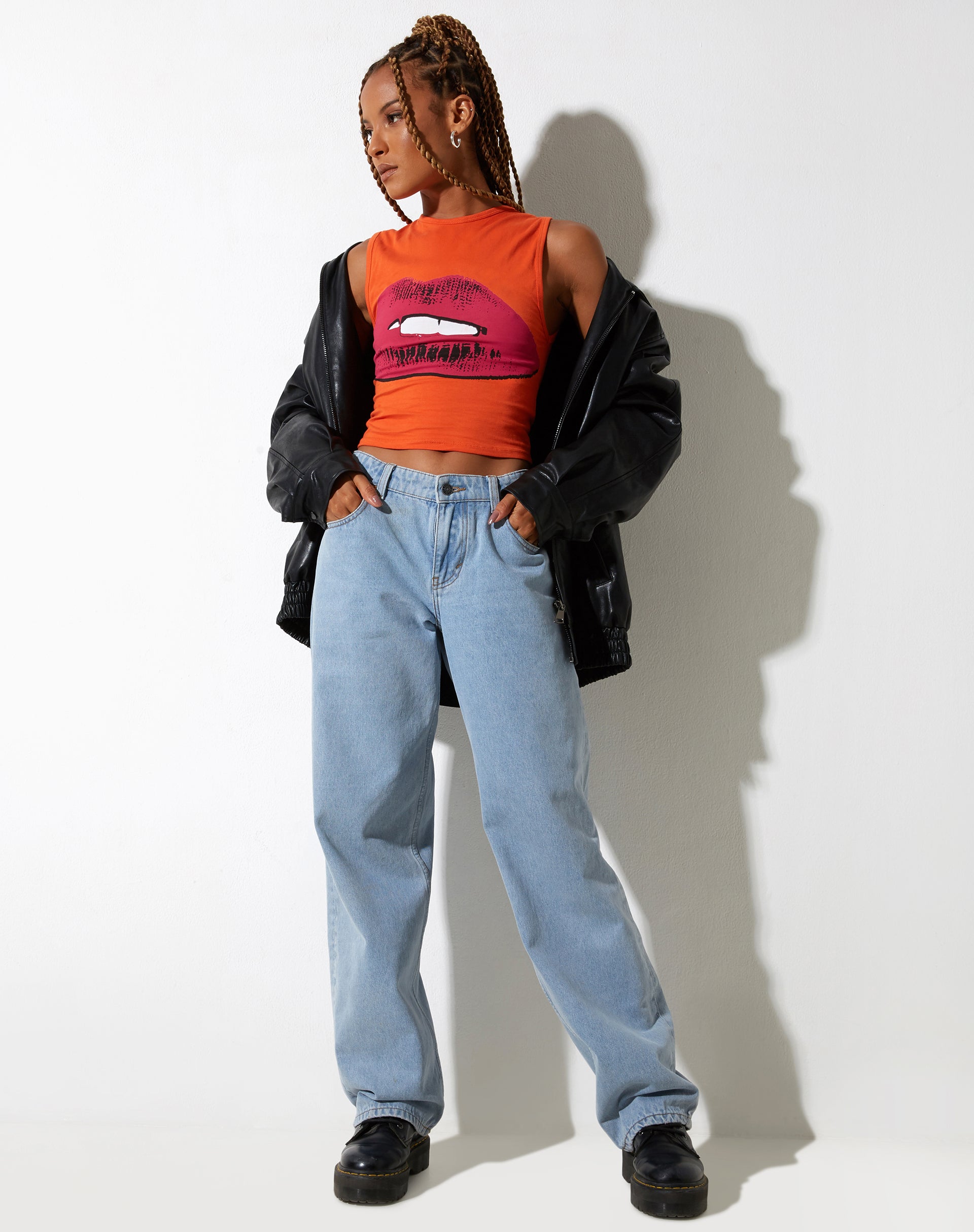 imagen de Monlo Crop Top en Aperol Spritz Orange Lips