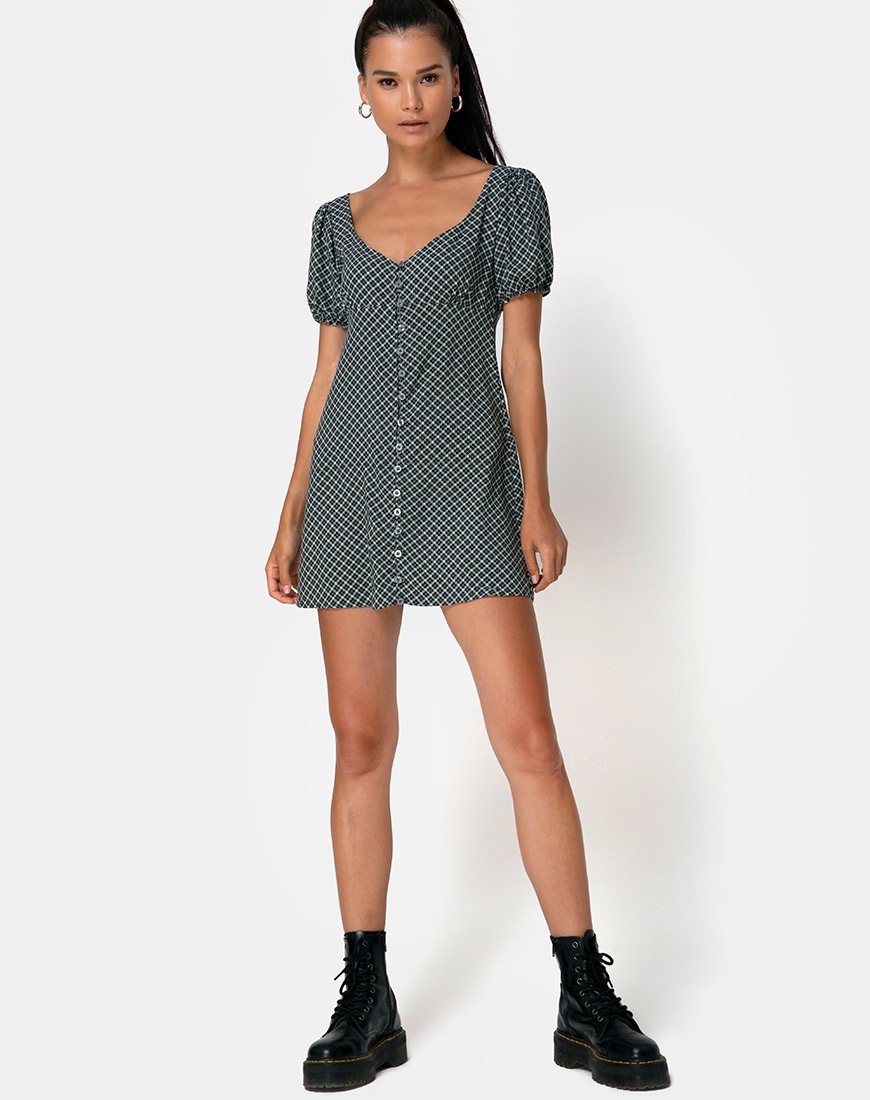 Imagen del minivestido Montero en Check it Out Verde