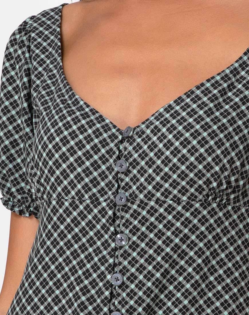 Imagen del minivestido Montero en Check it Out Verde