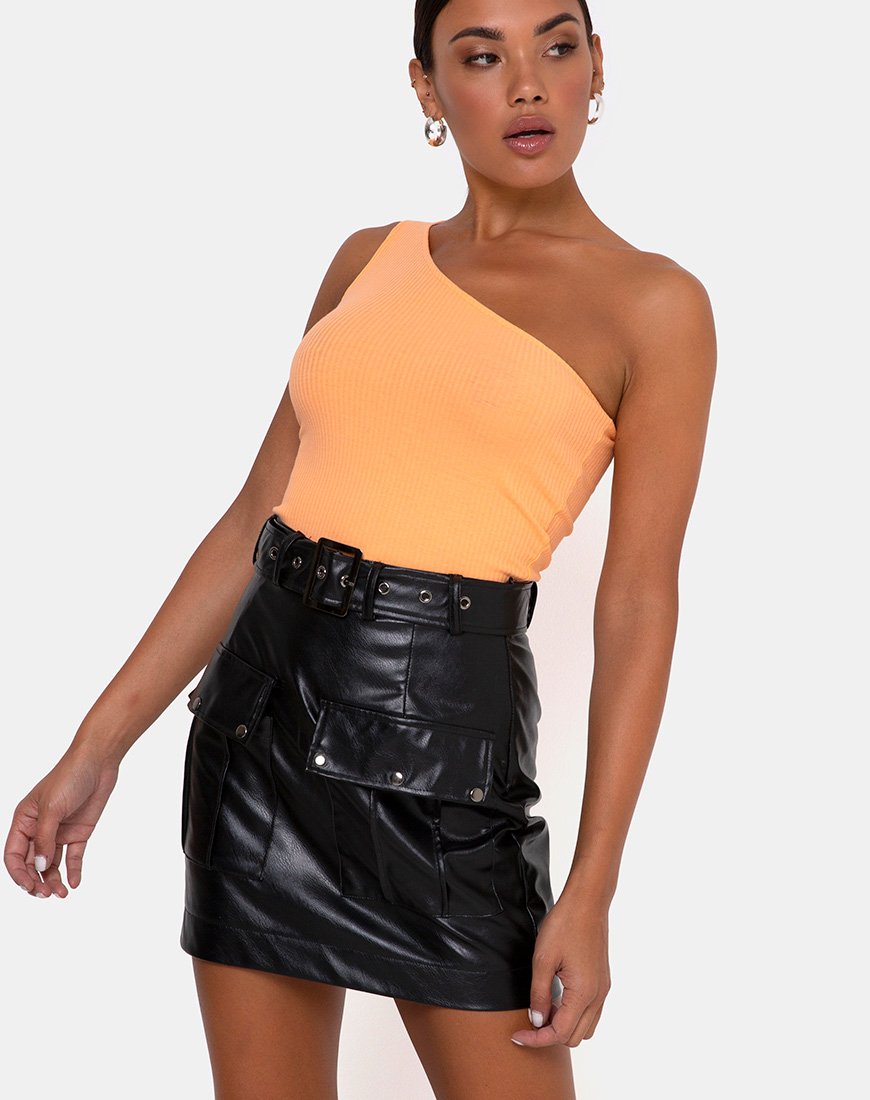Imagen de Moretti Falda PU en Negro