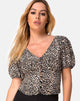 Imagen de Moria Top en Rar Leopardo Marrón