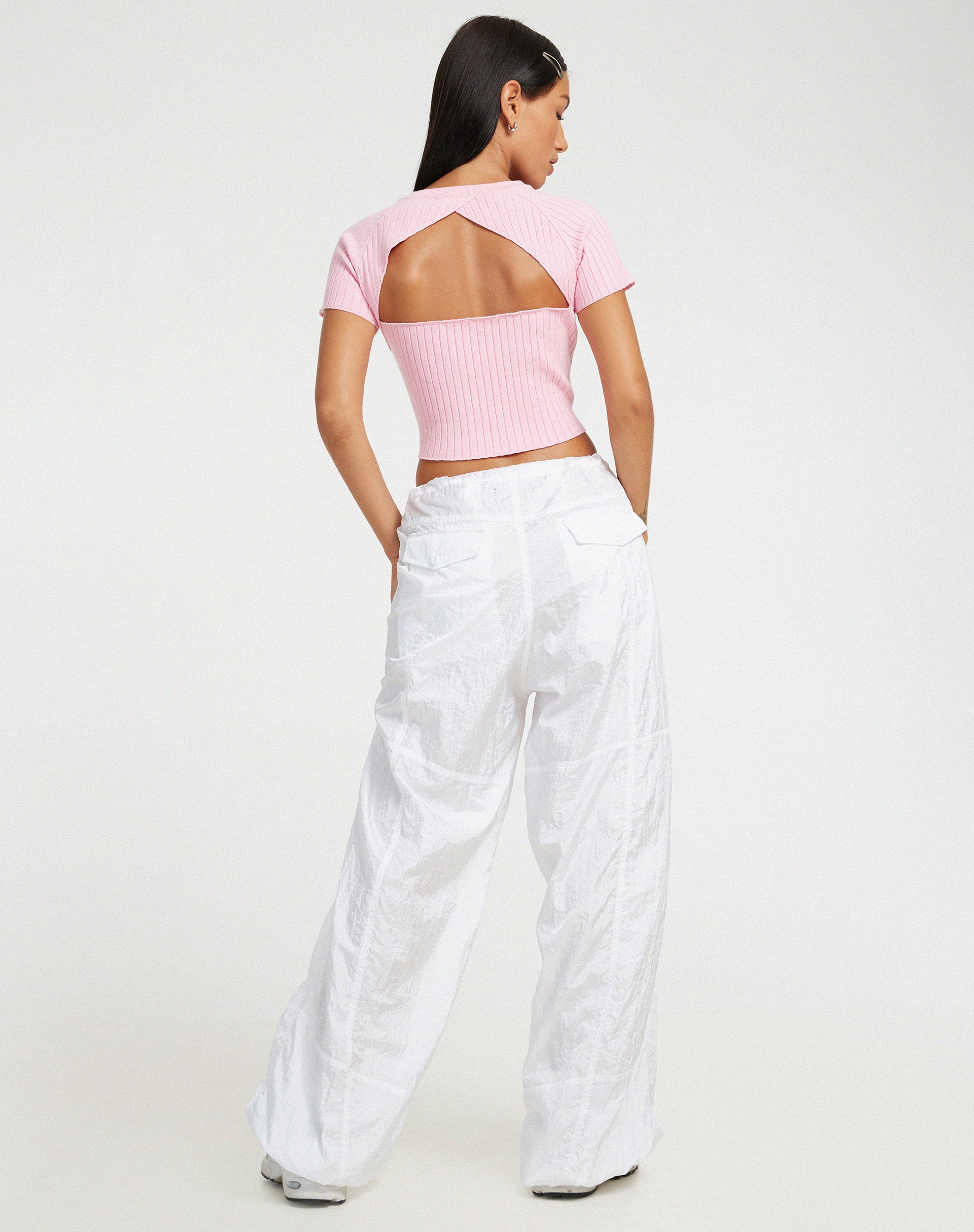imagen de Morsche Cut Out Crop Top en Rosa