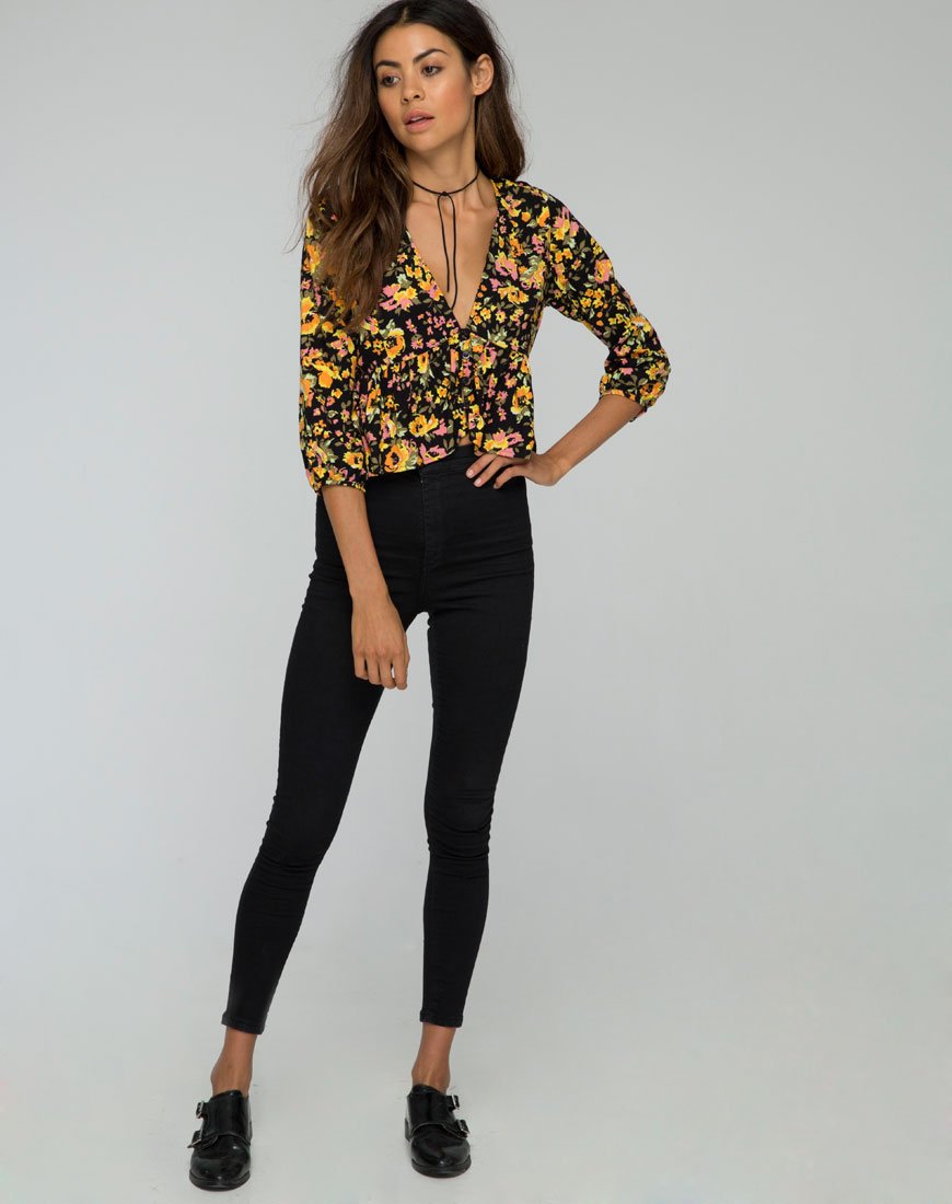 Imagen de Mosca Plunge Top en Agatha Flower