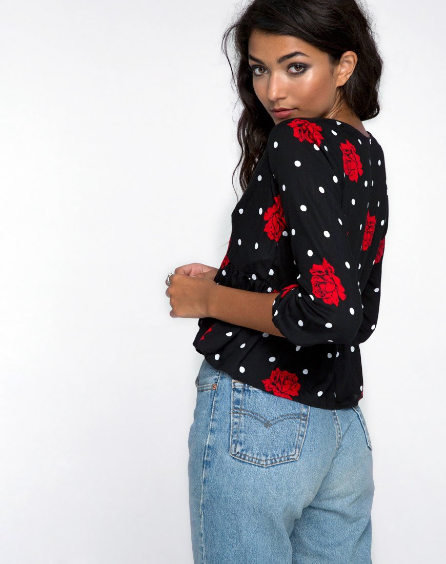 Imagen de Mosca Plunge Top en Rosa Cubana