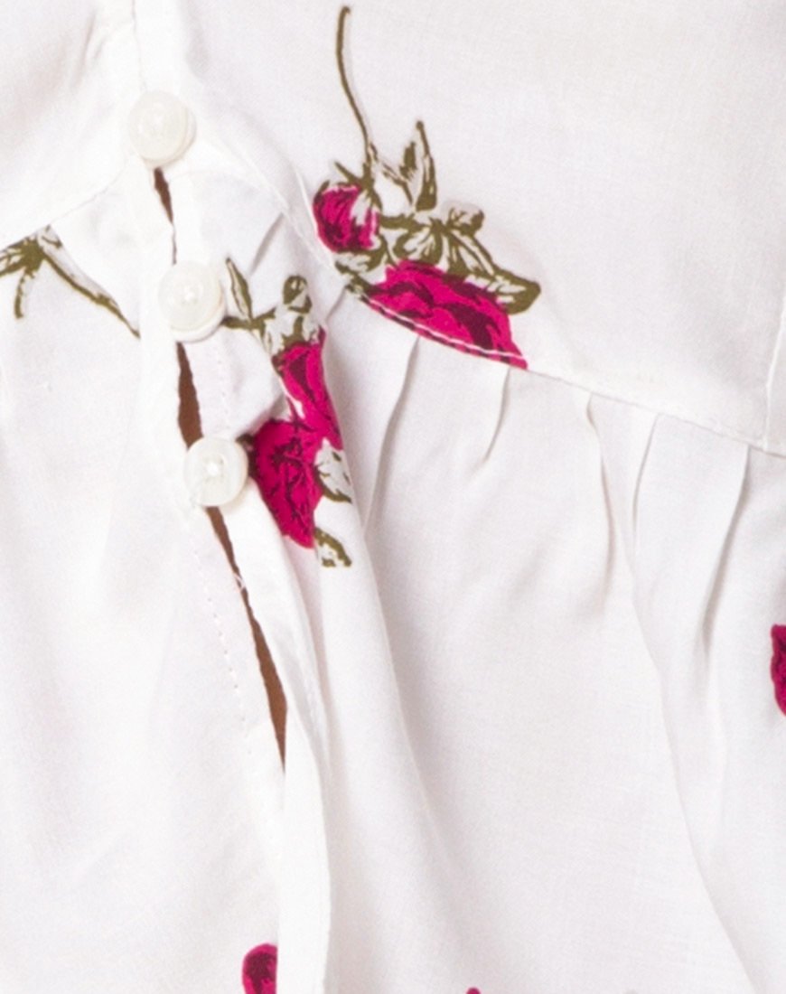Imagen de Mosca Plunge Top en Grunge Rose Ivory