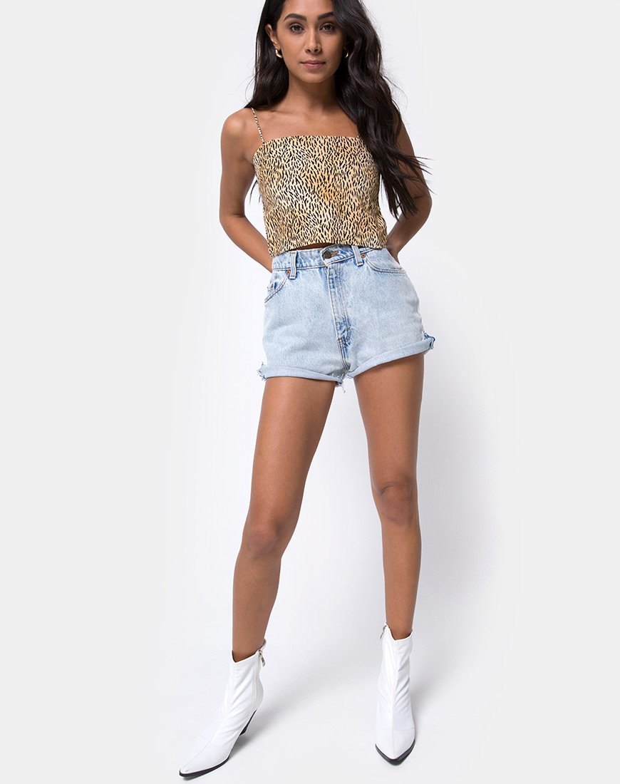 Imagen de Mosley Crop Top en Mini Tiger Marrón