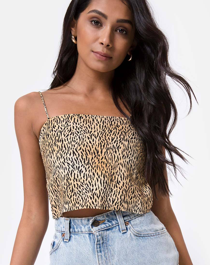 Imagen de Mosley Crop Top en Mini Tiger Marrón