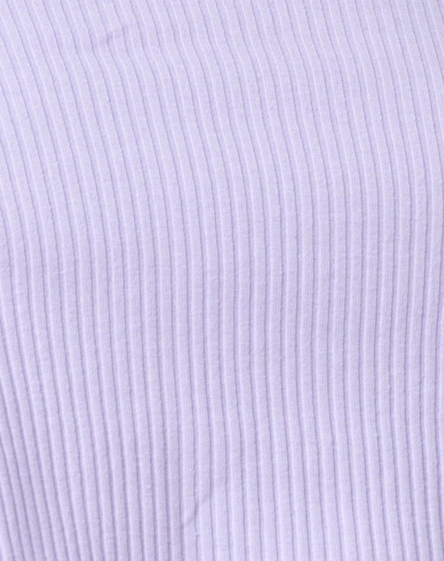 Imagen de Moss Crop Jumper en canalé lila