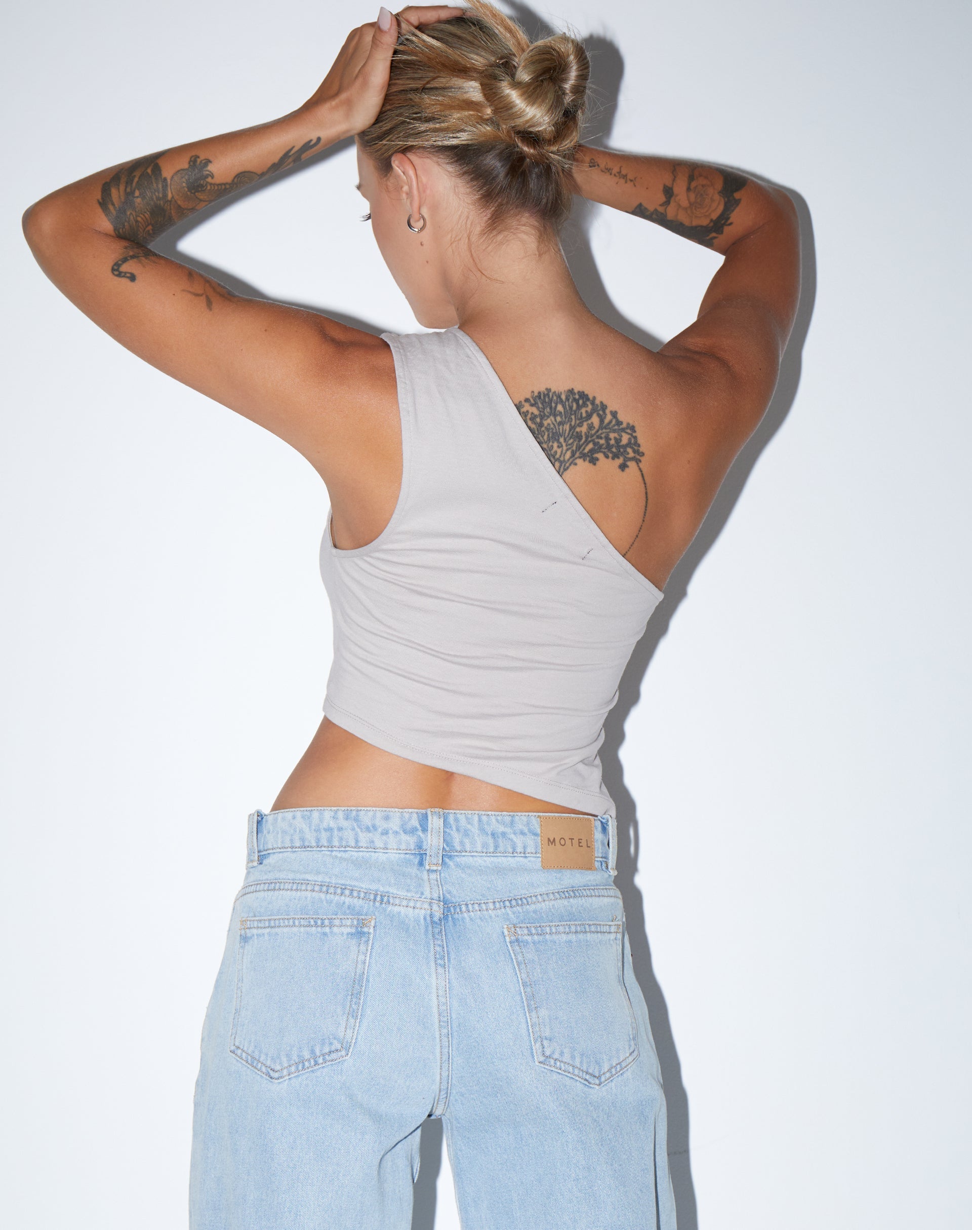 Imagen de Bayva Crop Top en Lycra Avena Leche