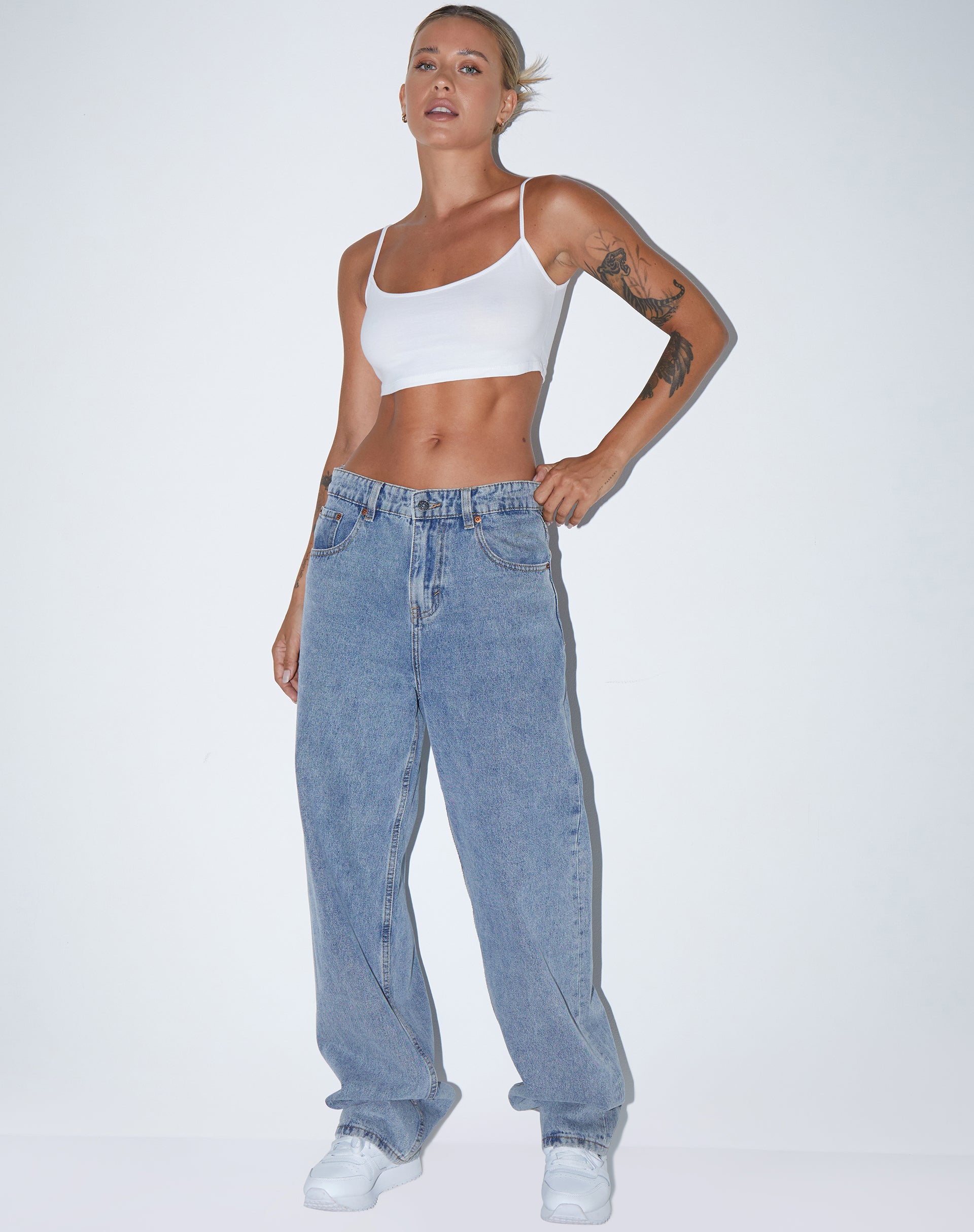 Imagen de Keenan Crop Top en Lycra Blanco