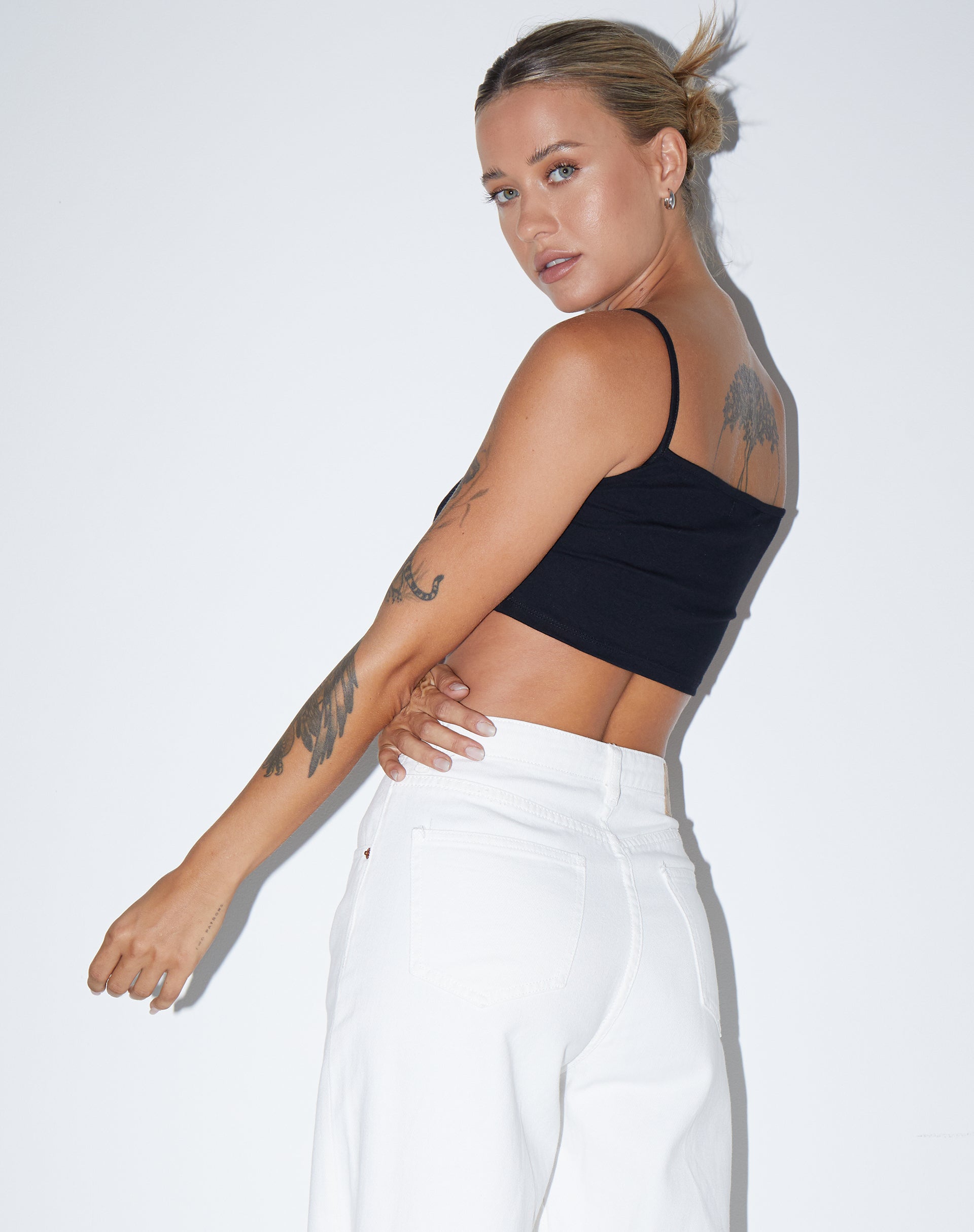 Imagen de Keenan Crop Top en Lycra Negro