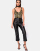 Imagen de Moto Pants in Vegan Leather Negro