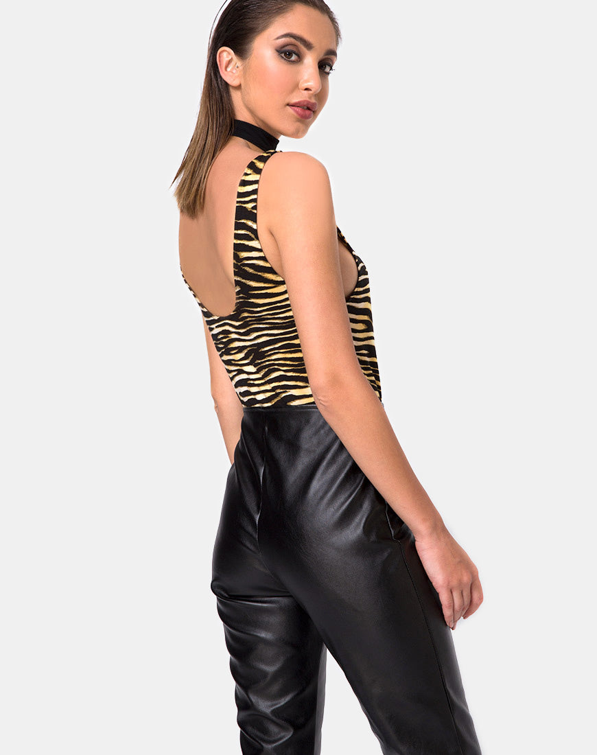Imagen de Moto Pants in Vegan Leather Negro