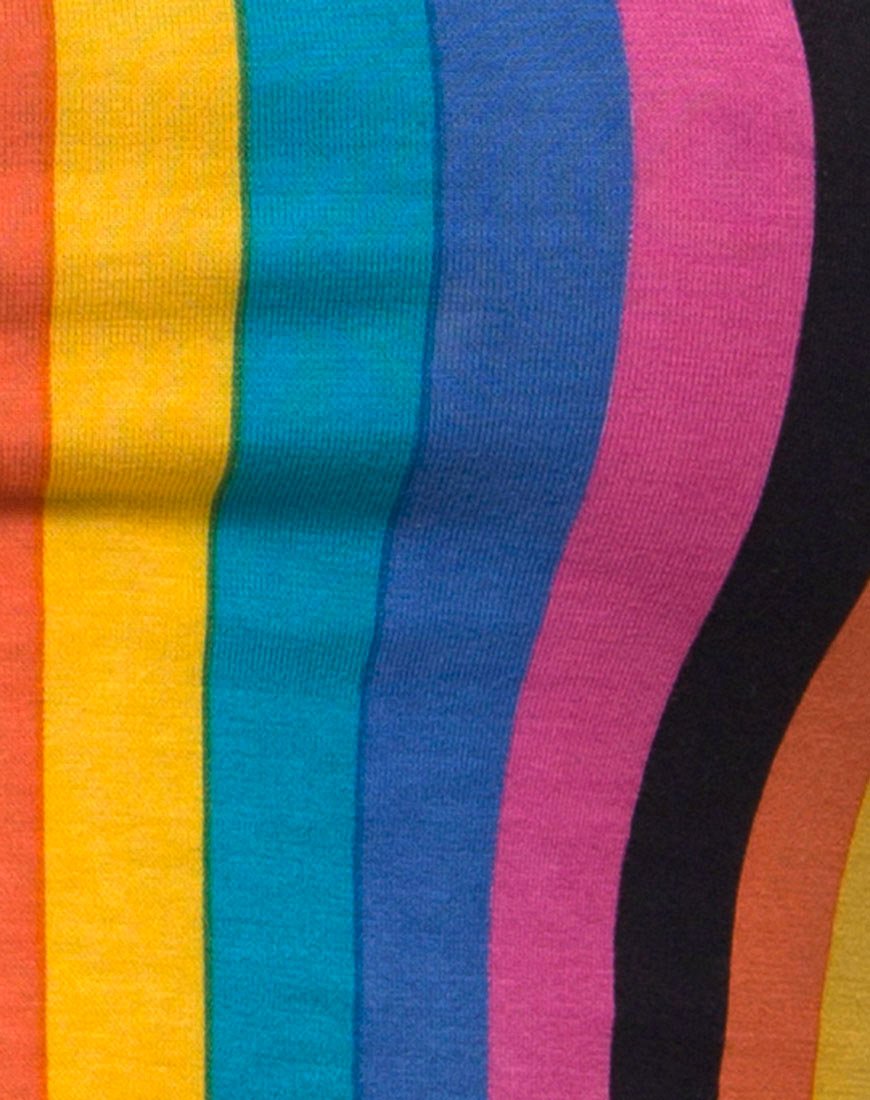 Imagen de Mucell Crop Top en New Vertical Mixed Stripe