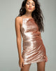 Imagen del vestido Muse de lentejuelas color champán