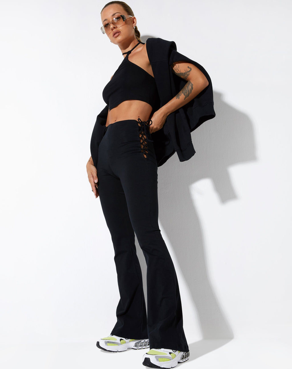 Pantalón Mustika de licra negro