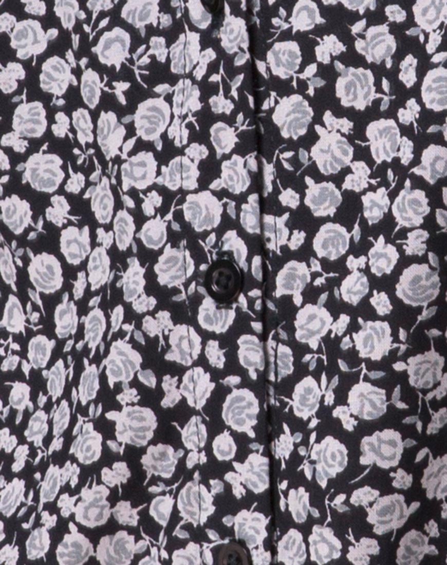 Imagen de Sanna Slip Dress in Ditsy Rose Negro