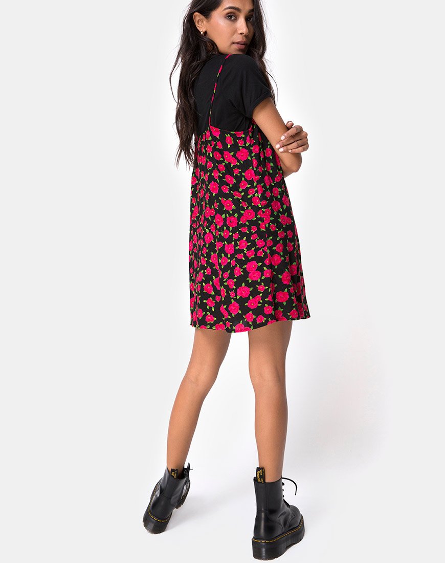 Imagen de Sanna Slip Dress in Red Bloom