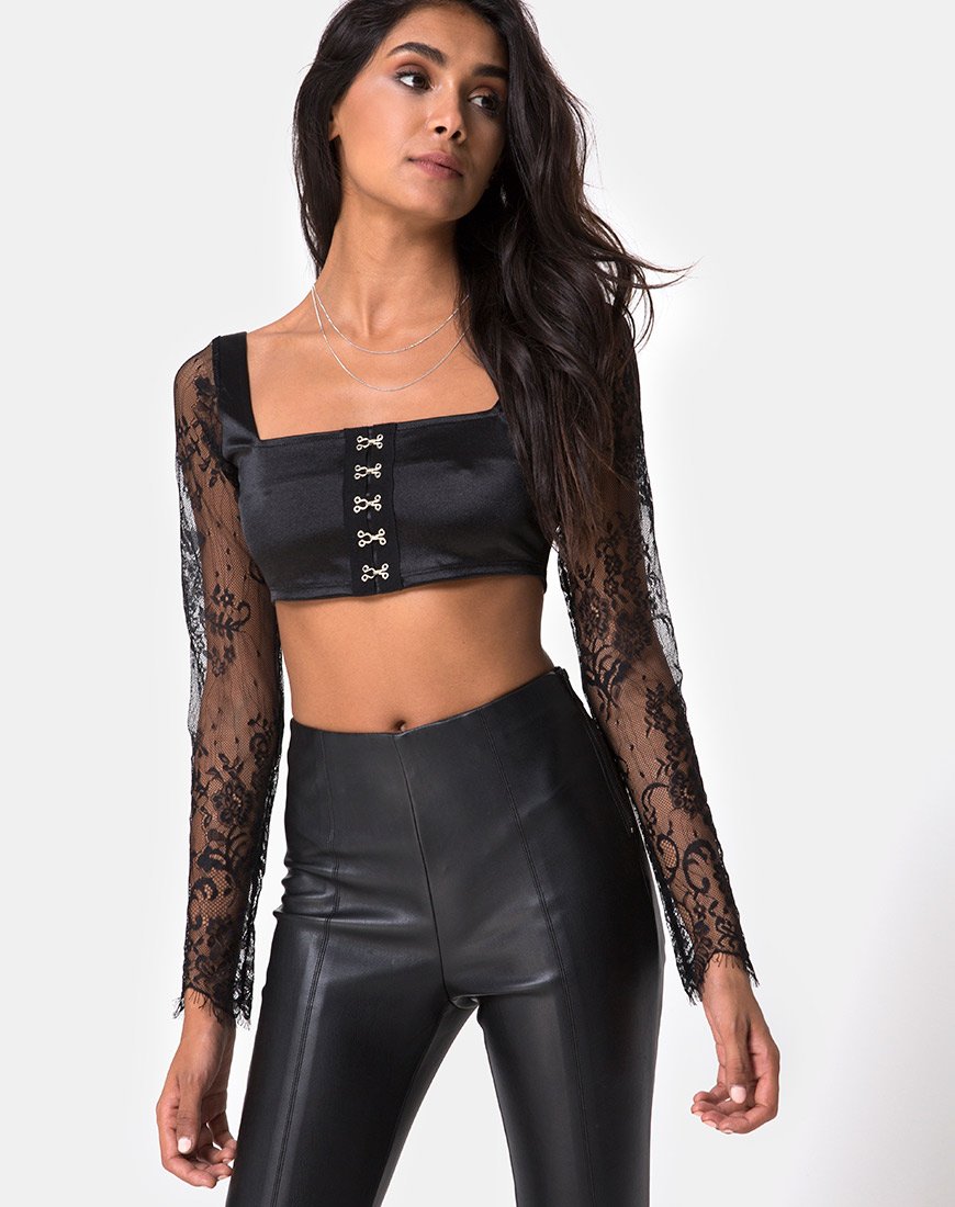 Imagen de Dulip Crop Top en negro