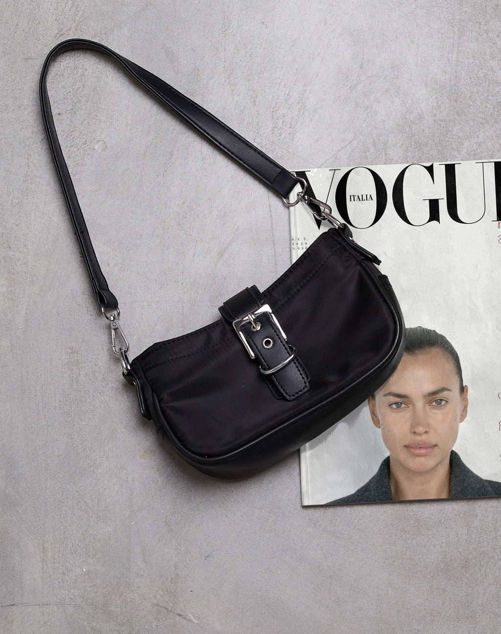 Bolso de hombro Natalie en negro