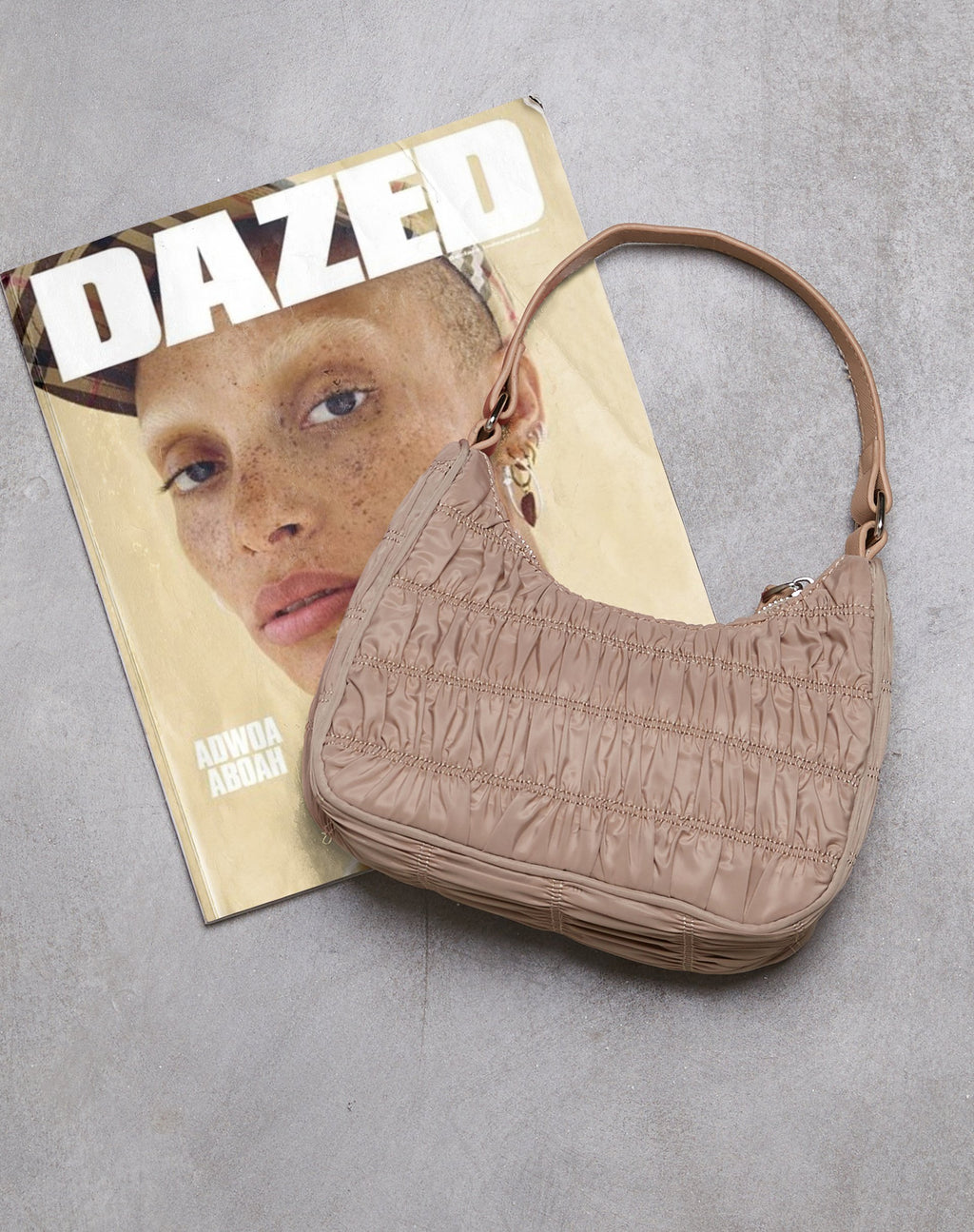 Bolso de hombro LJ en beige