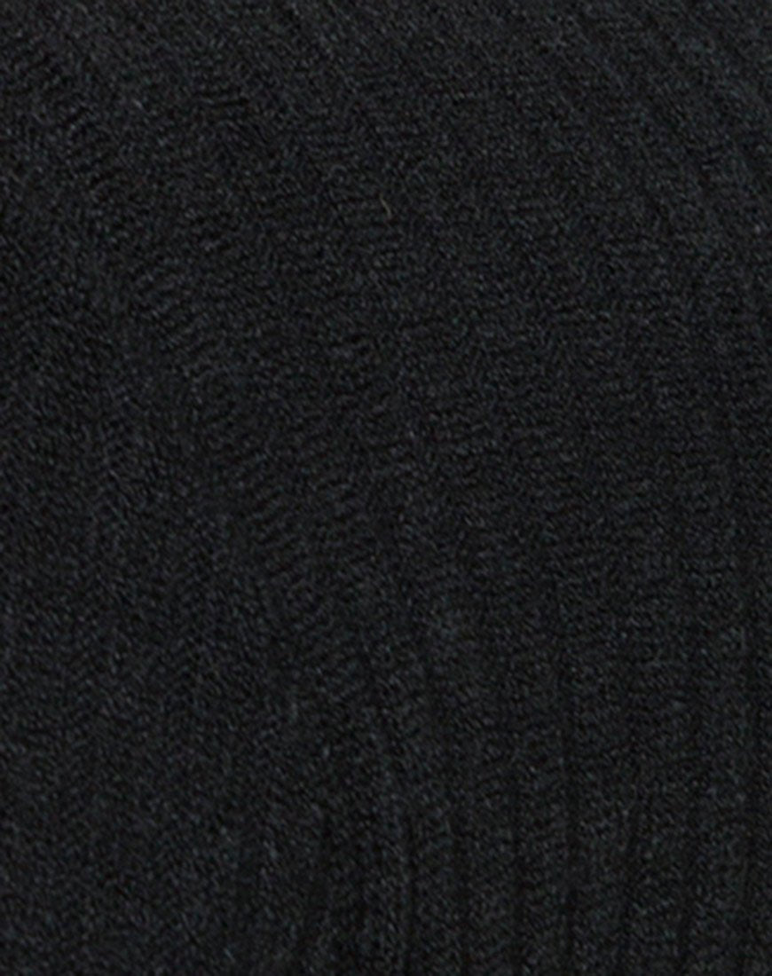 Imagen de Mya Cutout Dress in Rib Knit Negro