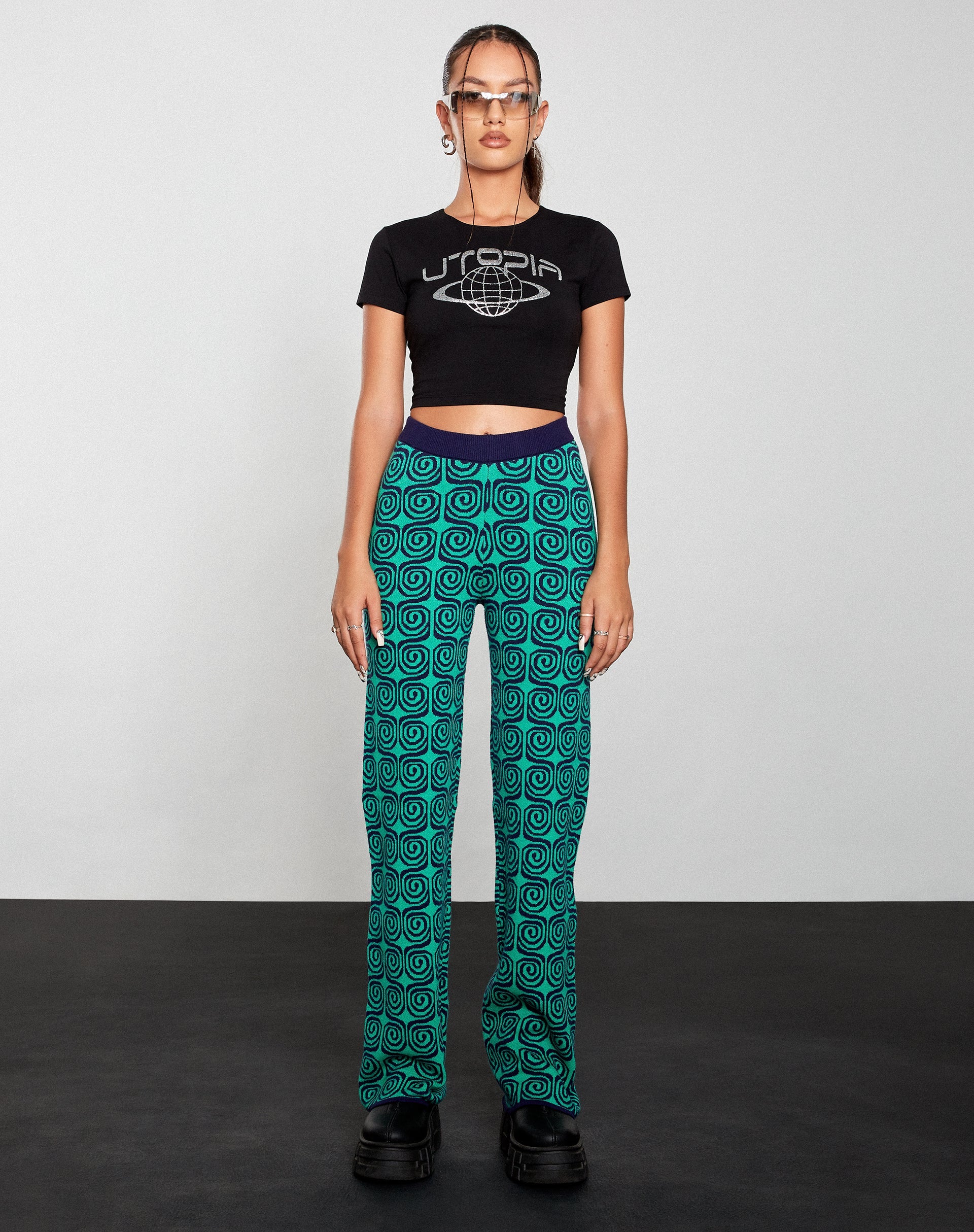 Imagen de Shrunken Tee in Black Utopia