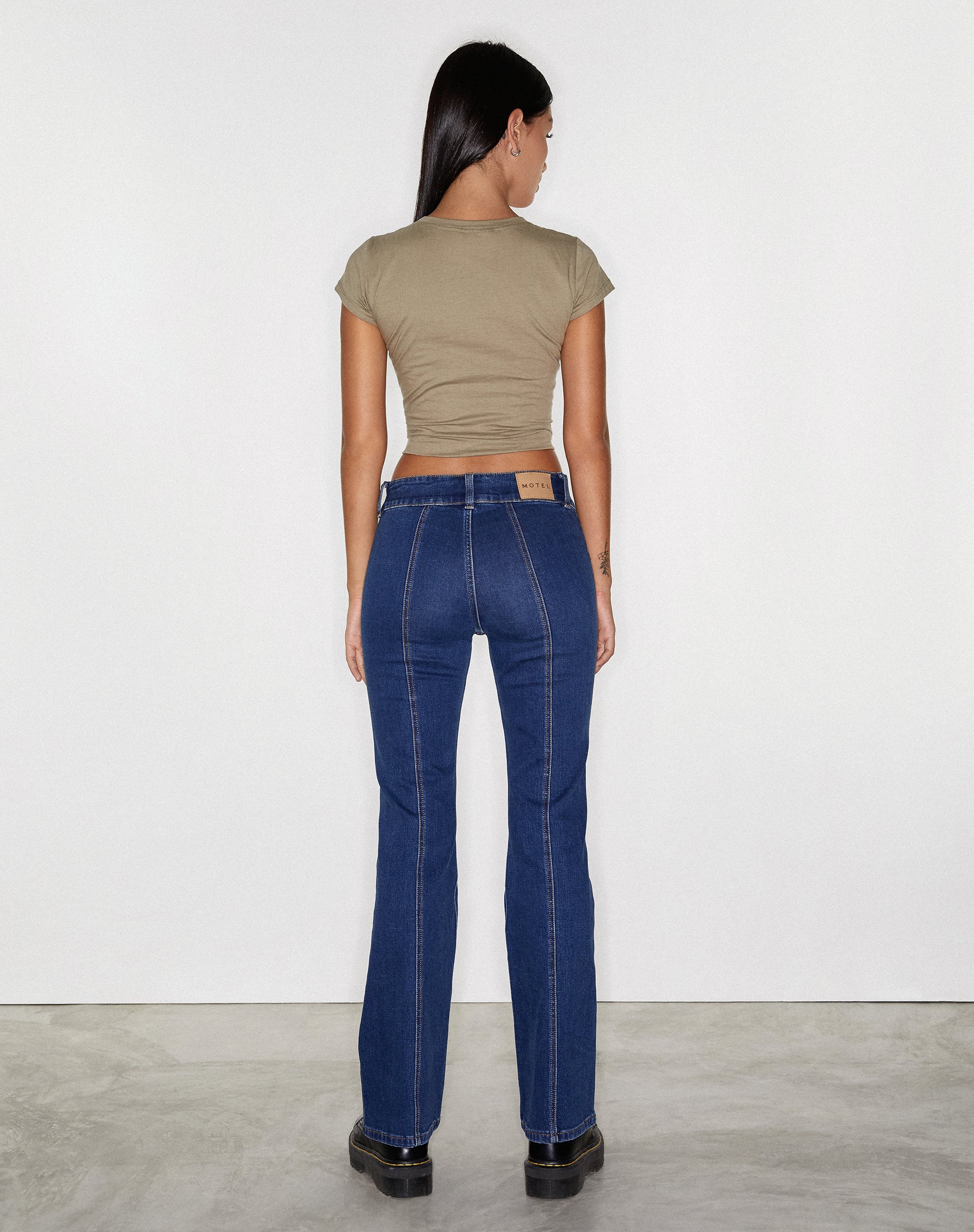 imagen de Low Rise Seam Jeans en 90's Indigo