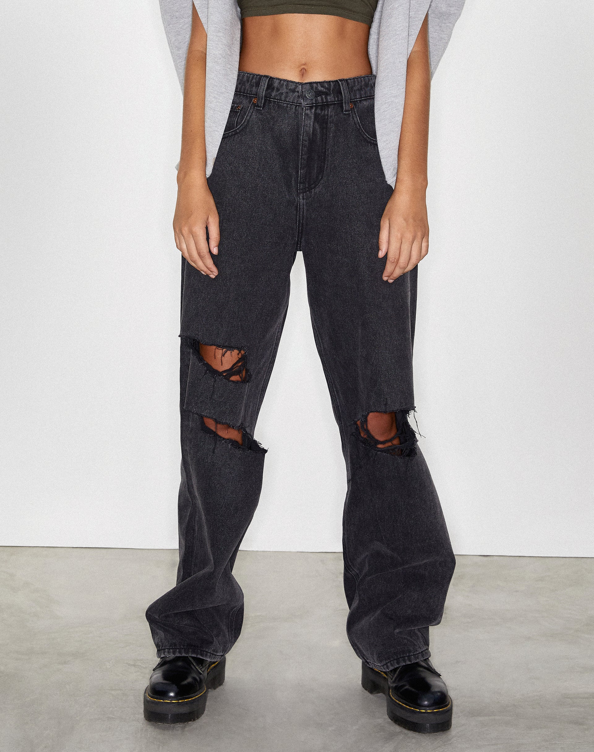 Imagen de Rips Parallel Jeans en Black Wash