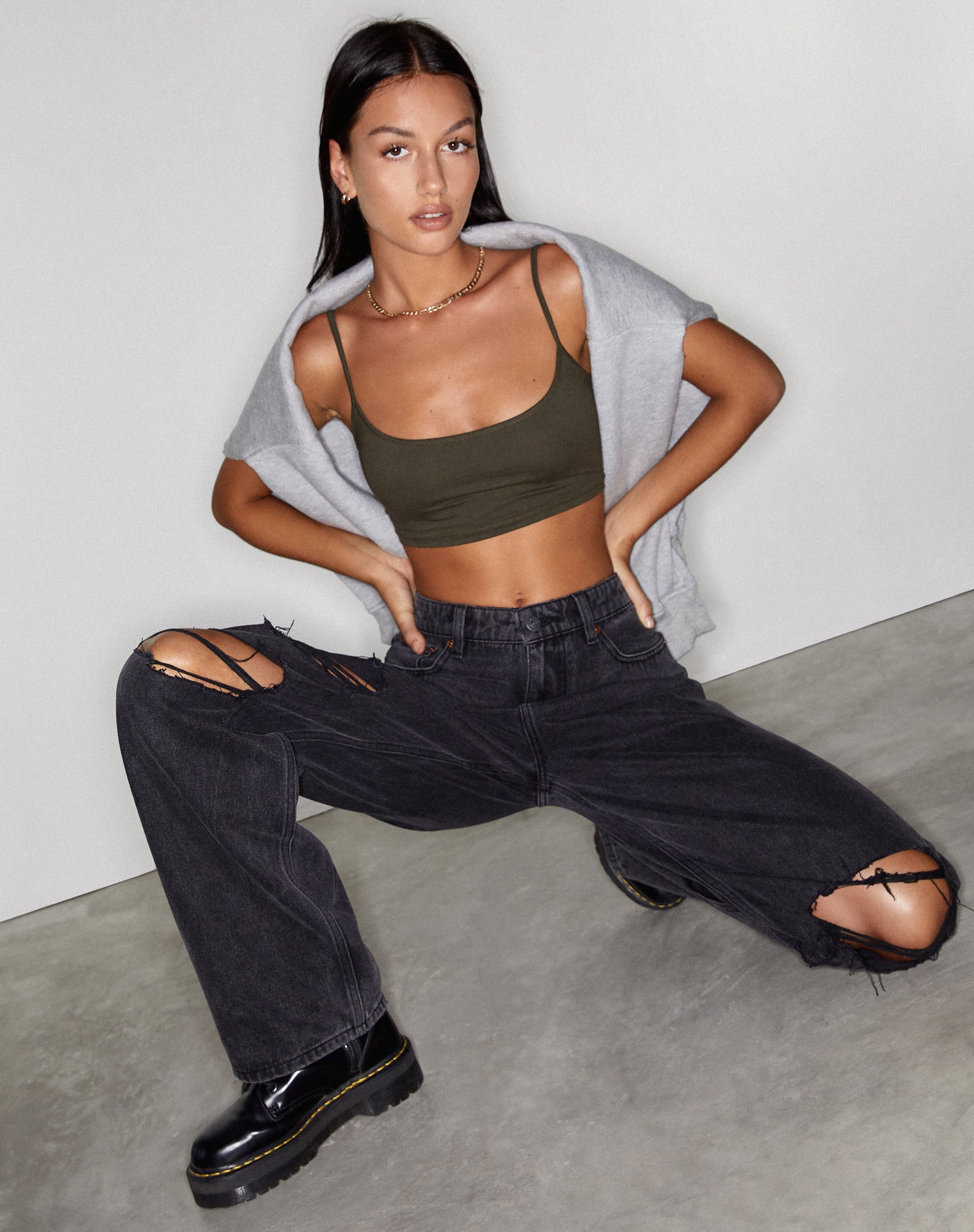 Imagen de Rips Parallel Jeans en Black Wash