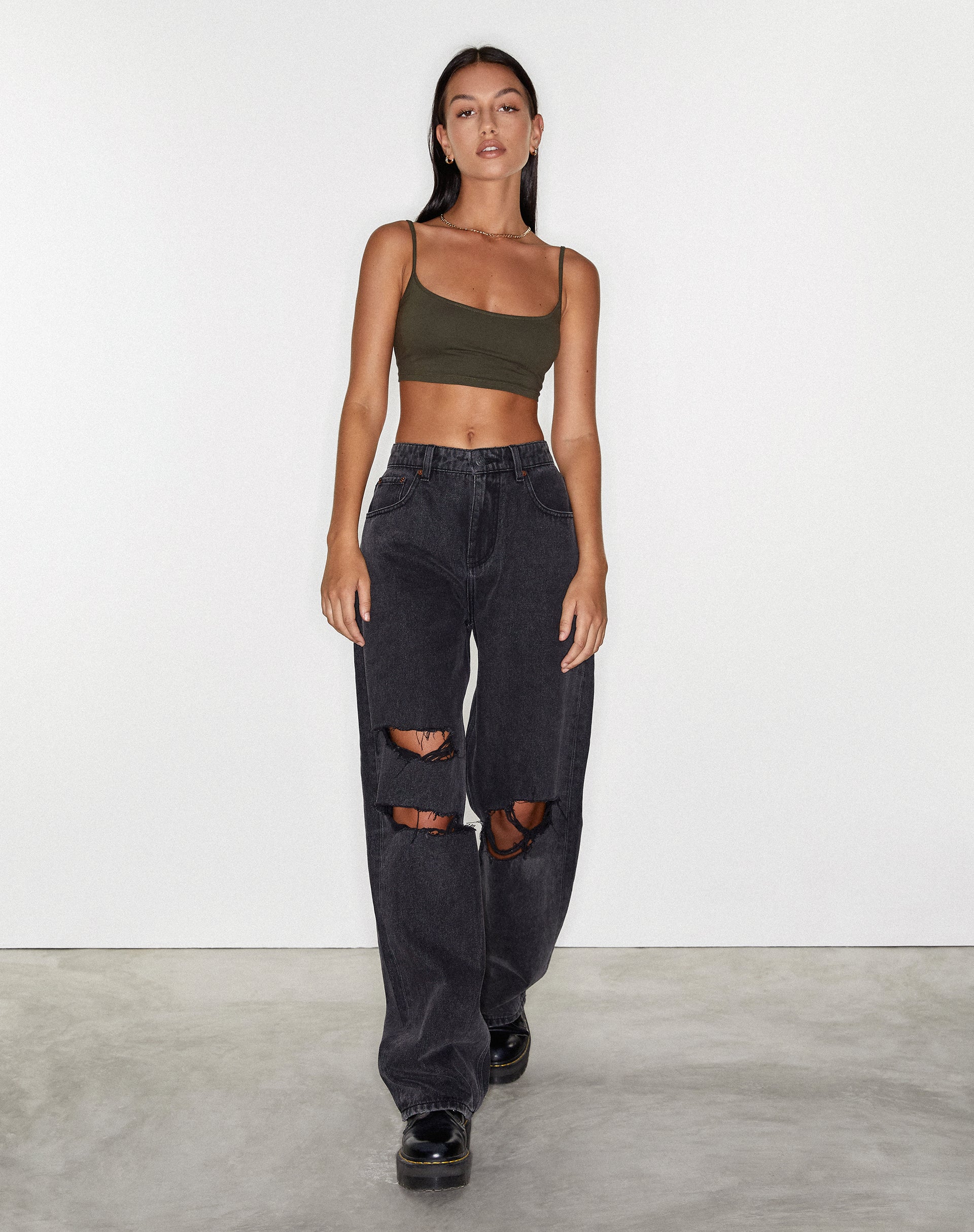 Imagen de Rips Parallel Jeans en Black Wash