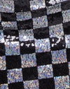 Cuadros de lentejuelas negro y plata