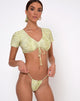 Imagen de braguita de bikini Valeri verde cocodrilo