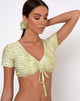 Imagen del sujetador de bikini Nachi verde cocodrilo