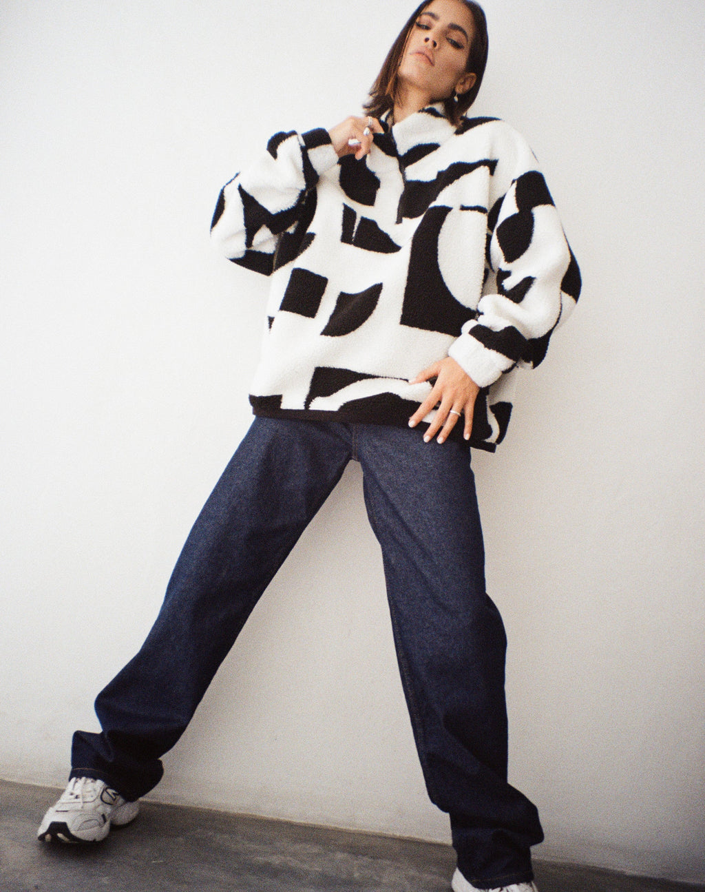 Chaqueta Naira en negro y blanco