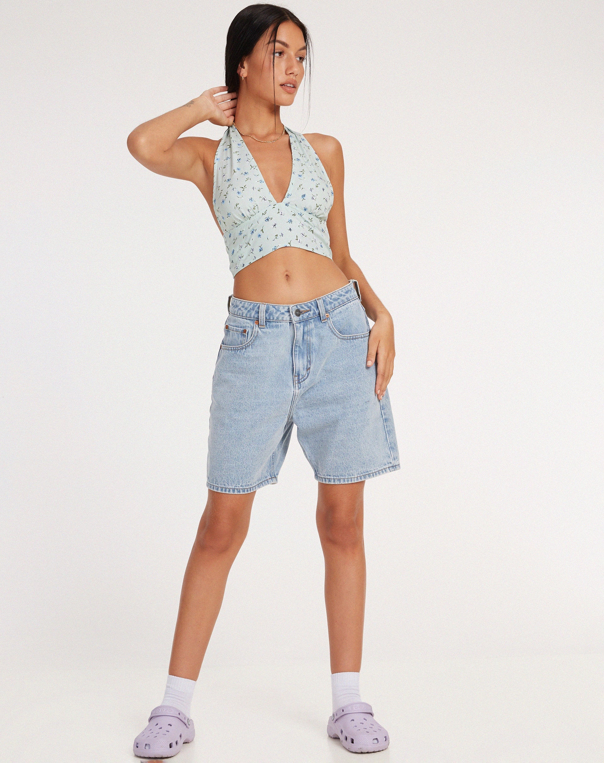 imagen de Nanda Crop Top en Pretty Petal Green
