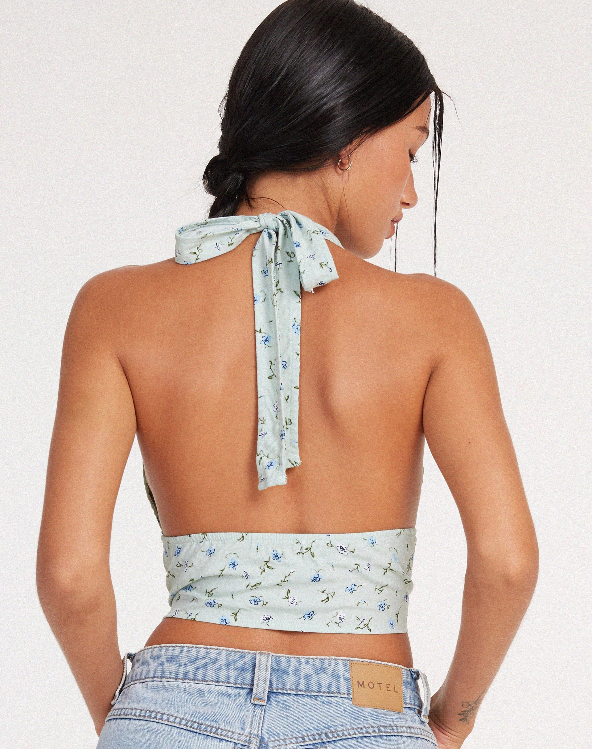 imagen de Nanda Crop Top en Pretty Petal Green