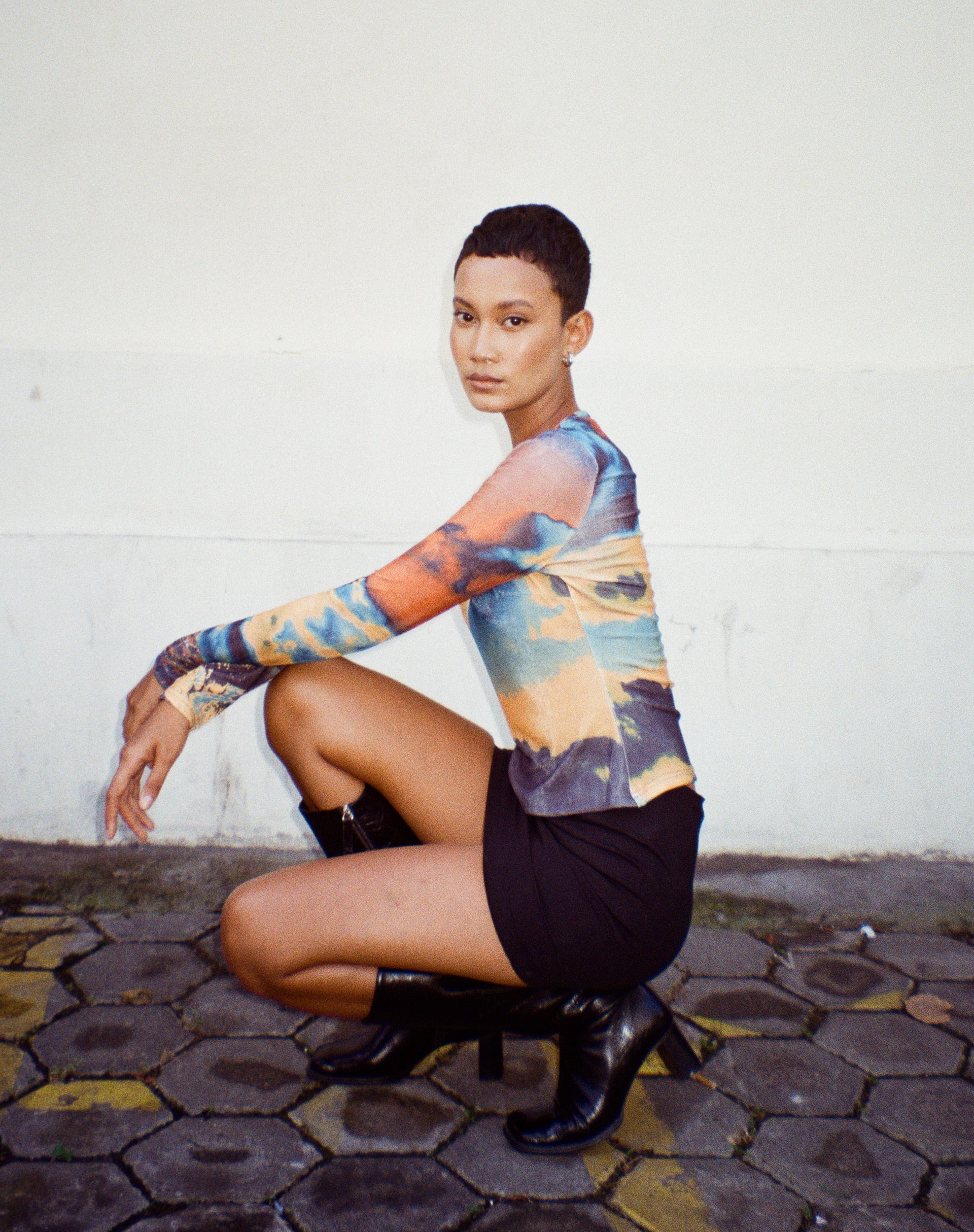 imagen de Narita Long Sleeve Top en Heat Map