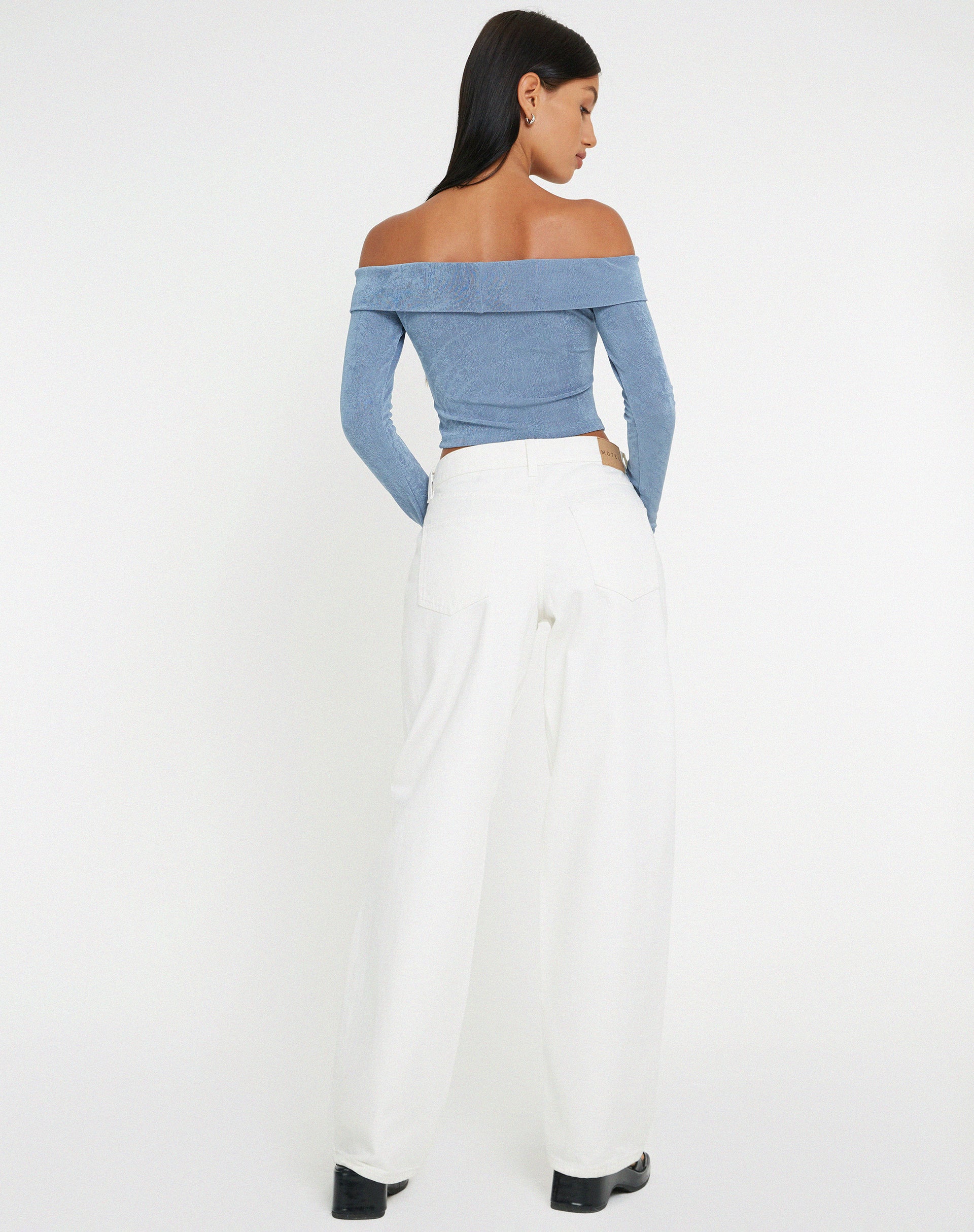 imagen de Nasari Crop Top en Gris Azulado