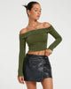 imagen de Nasari Crop Top en color caqui