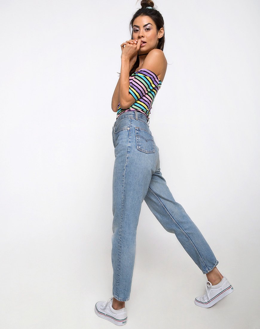 Imagen de Natic Off The Shoulder Bodice in New stripe
