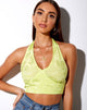 Imagen de Naya Crop Top en satén rosa lima