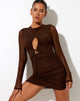 Imagen del minivestido Nebel de malla Chocolate