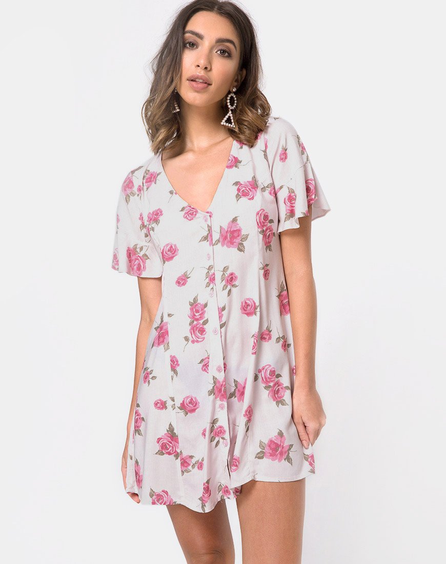 Vestido Needy en Flor de Rosa