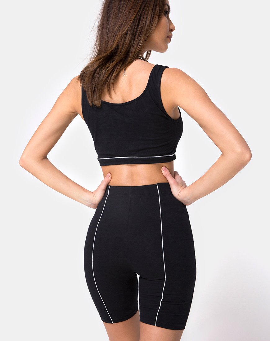 Culotte Neho Cycle en negro con ribete