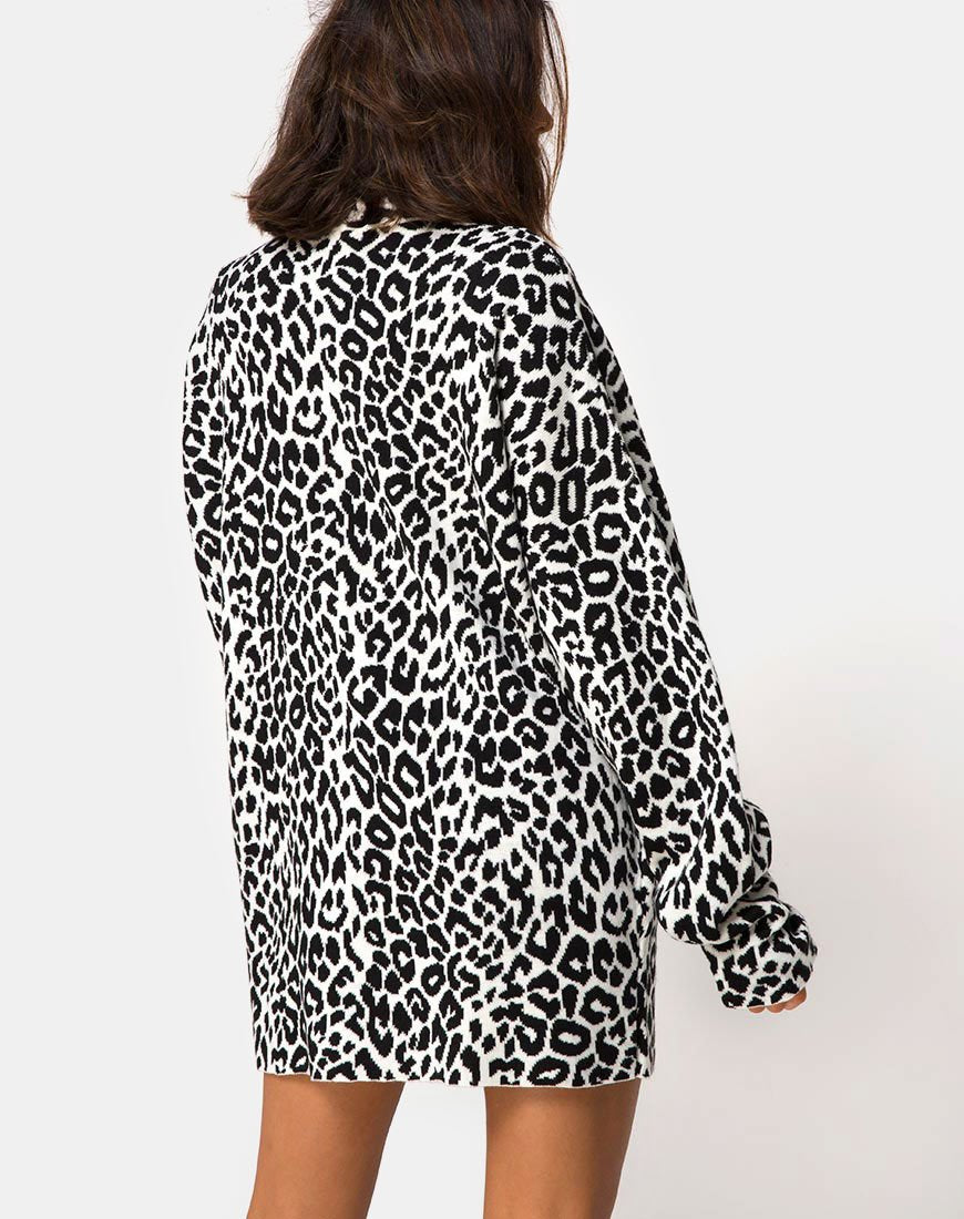 Imagen de Neivie Jersey de cuello alto en punto animal