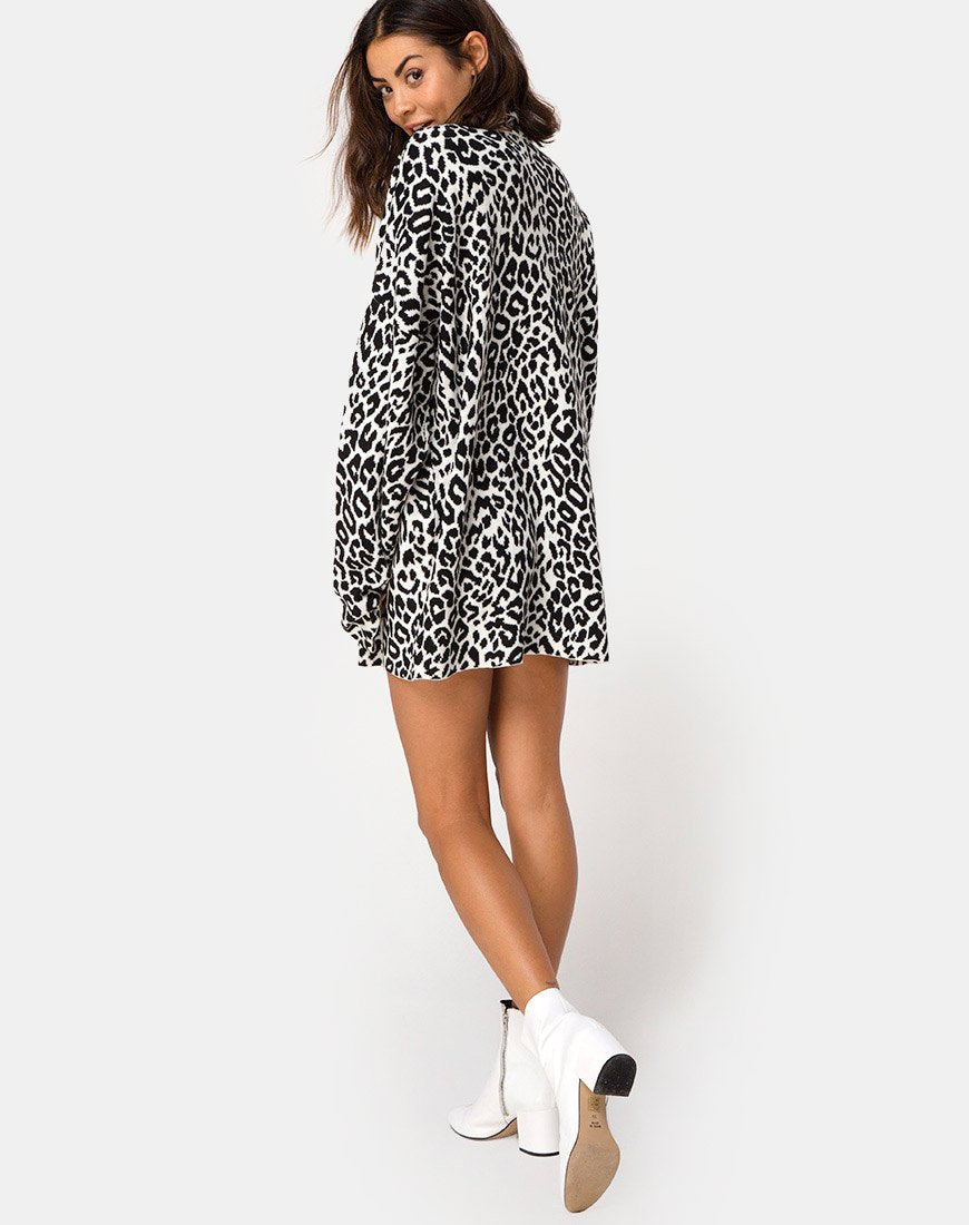 Imagen de Neivie Jersey de cuello alto en punto animal