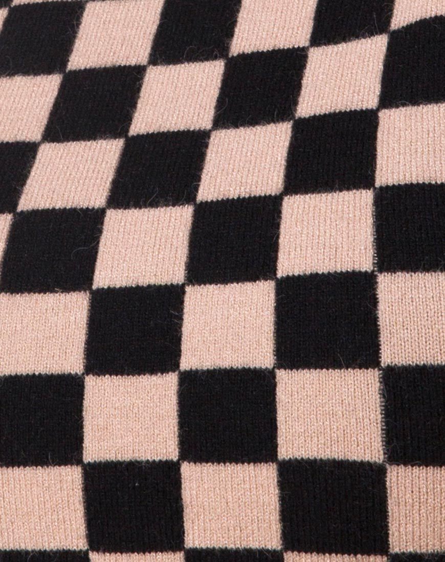 Imagen de Nelle Crop Top en Checkerboard Tan