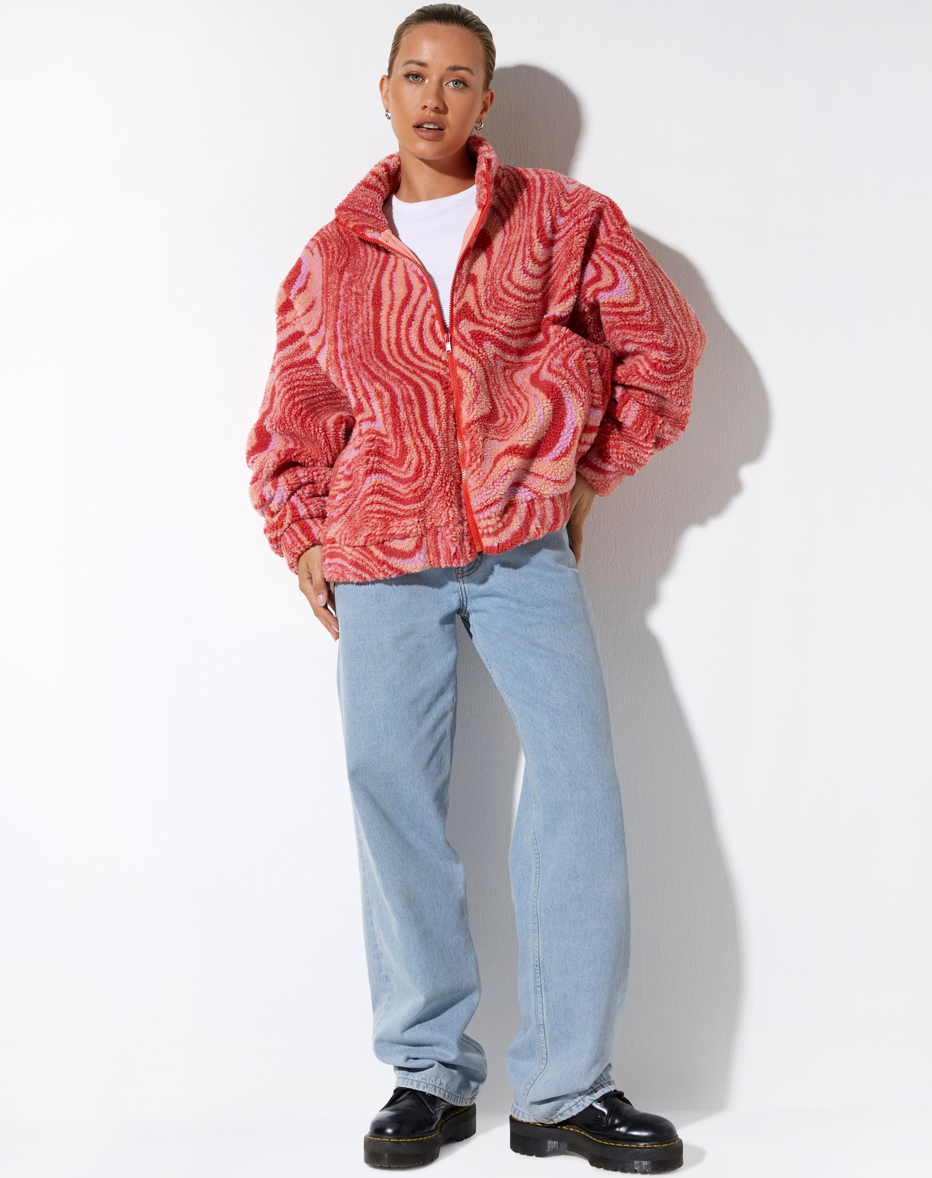 imagen de la chaqueta Nereo en Ripple Pink